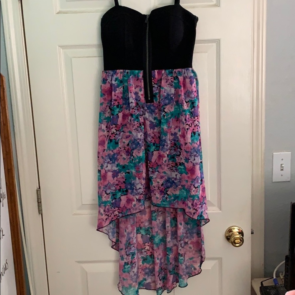 Hi low floral dress